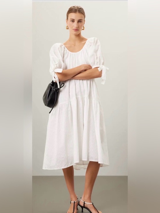 Free People Dresses & Skirts - NWT Free People Eliza Faulkner Jolen White Eyelet Dress